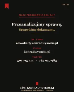 Obywatelstwo po przodkach z Galicji: prawo swojszczyzny
