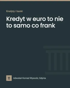 Kredyt w euro to nie to samo co frank