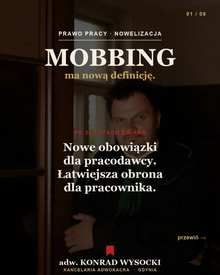 Nowa definicja mobbingu w Kodeksie pracy