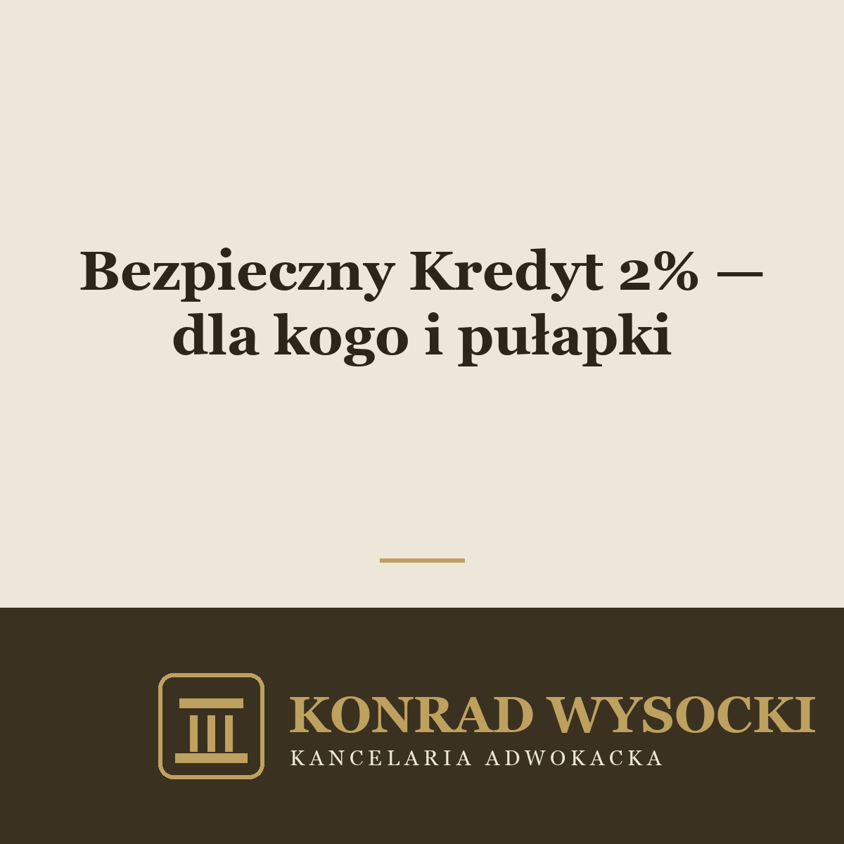 Bezpieczny Kredyt 2% — dla kogo, warunki i pułapki