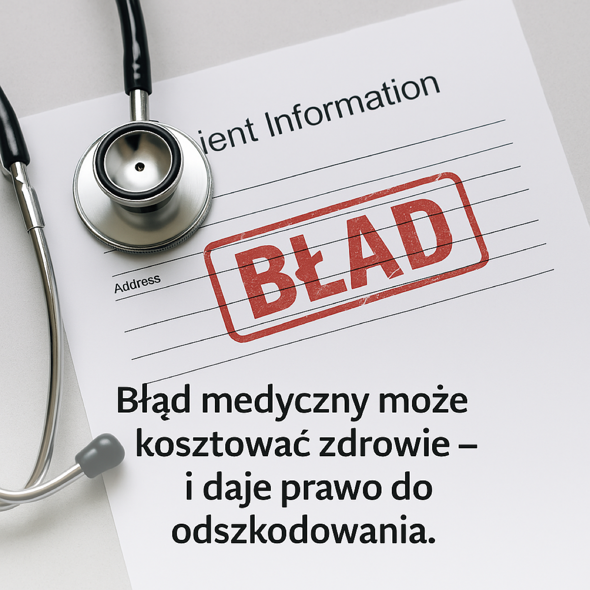 Błędy medyczne – kiedy pacjent ma prawo do odszkodowania?