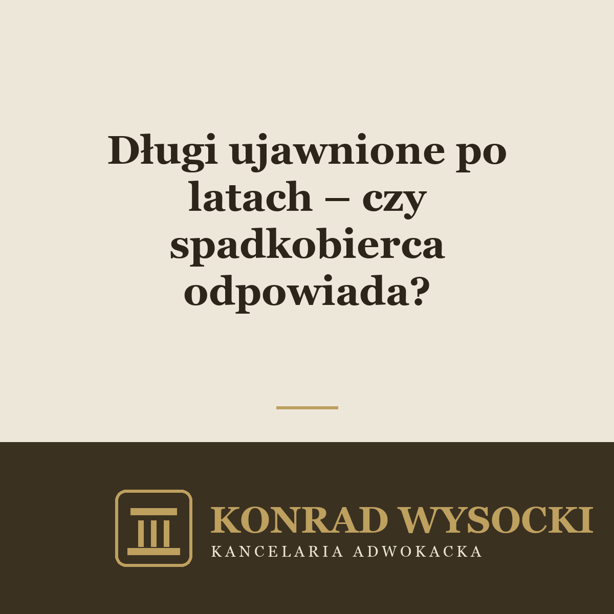 Długi ujawnione po latach – czy spadkobierca odpowiada?