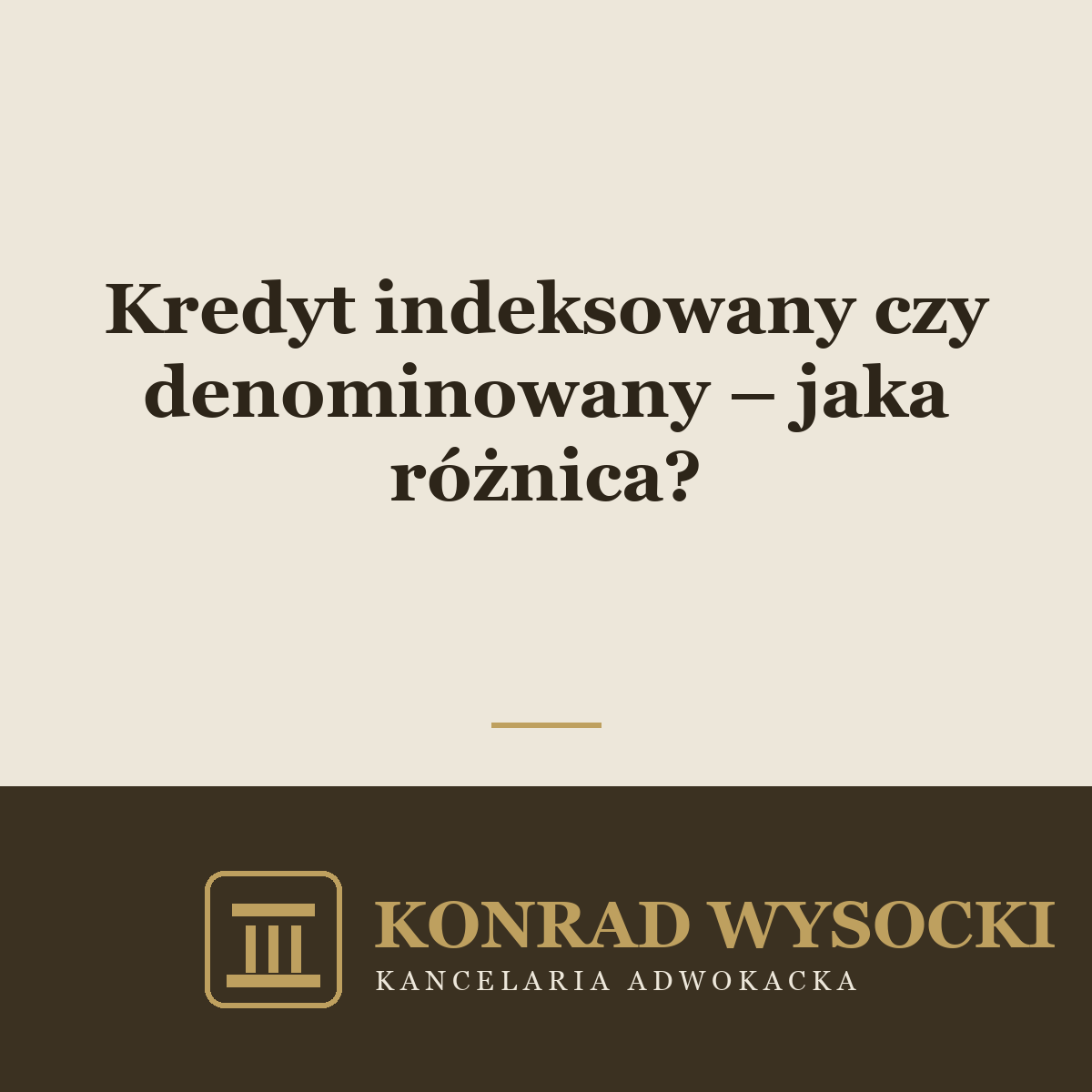 Kredyt indeksowany czy denominowany – jaka to różnica?
