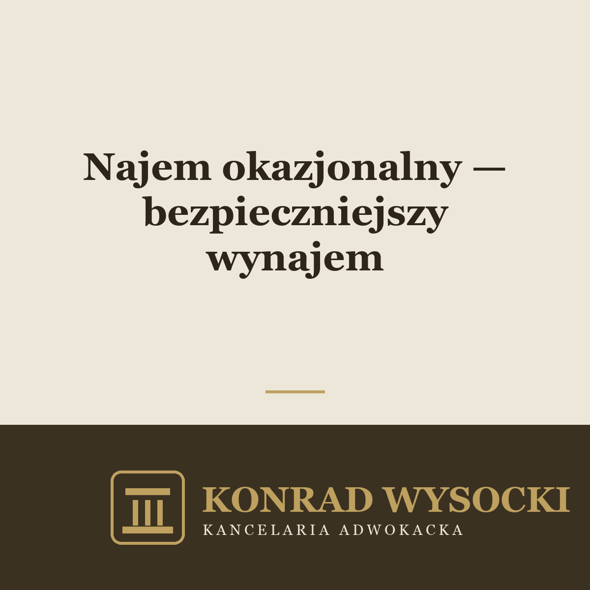 Najem okazjonalny — bezpieczniejszy wynajem dla właściciela mieszkania
