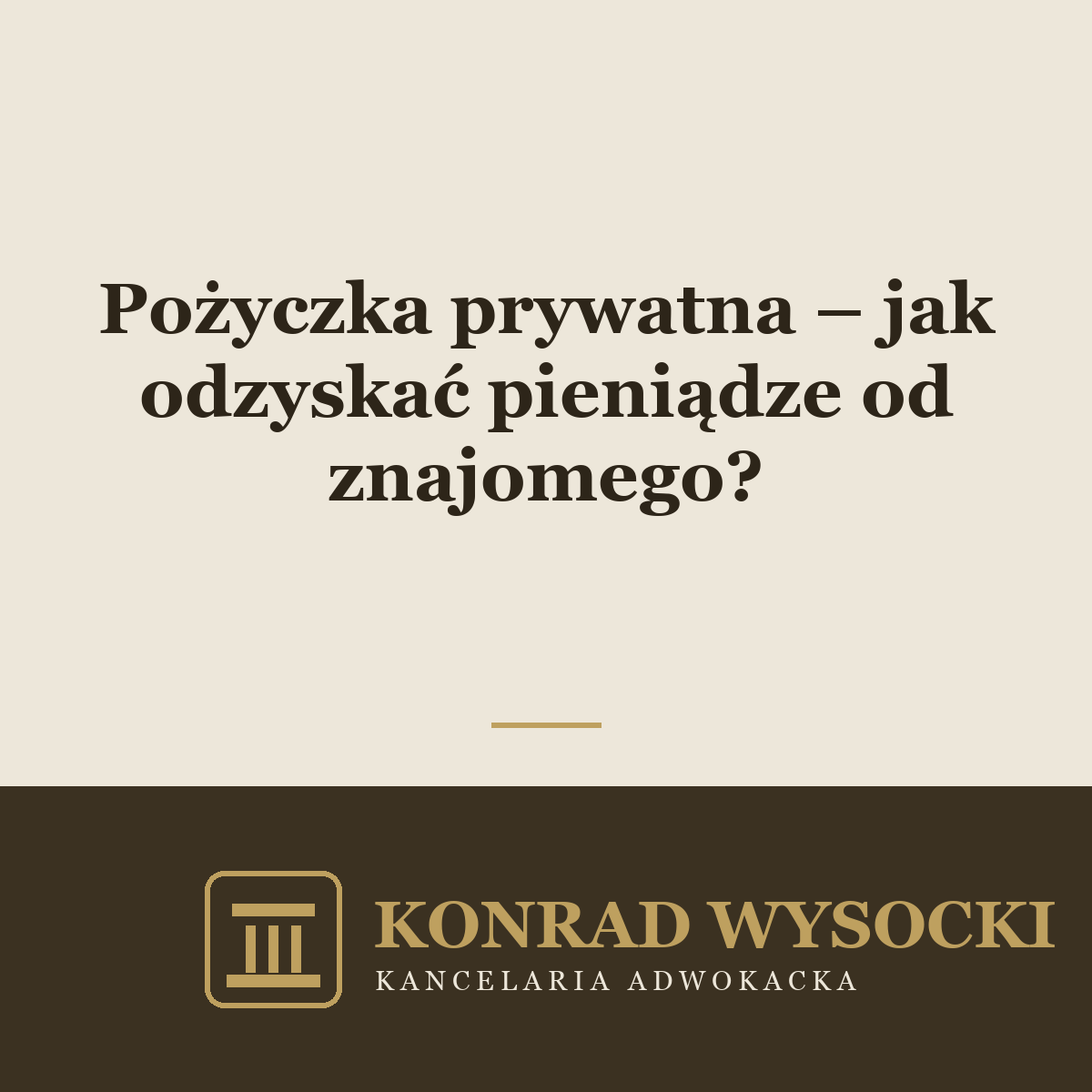 Pożyczka prywatna – jak odzyskać pieniądze od znajomego?