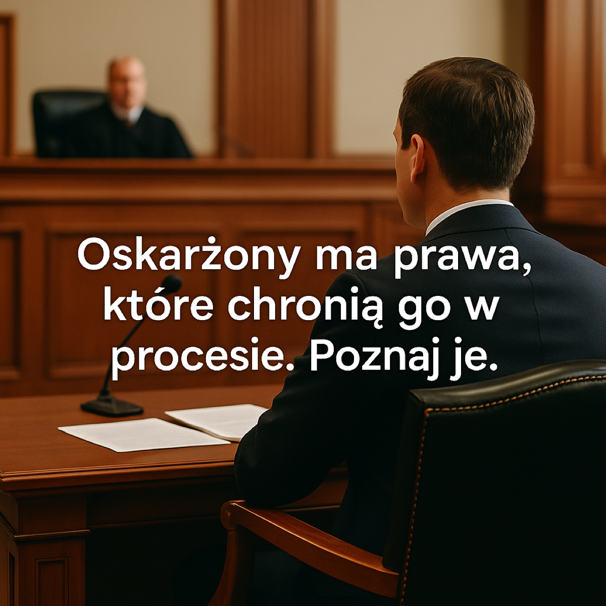 Obrona w sprawie karnej – prawa oskarżonego w procesie