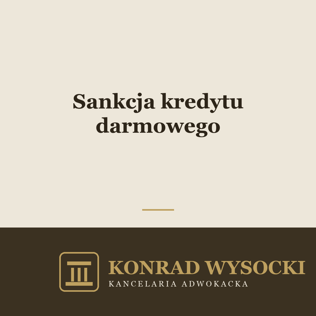 Sankcja kredytu darmowego — kiedy kredyt może stać się darmowy